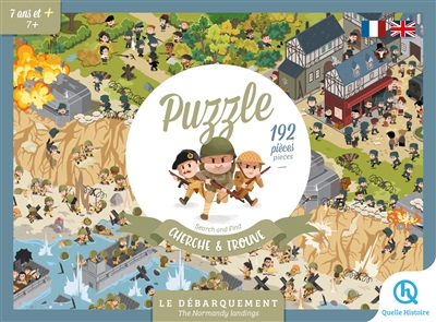 le débarquement : puzzle cherche & trouve : 192 pièces. the normandy landing : puzzle search & find