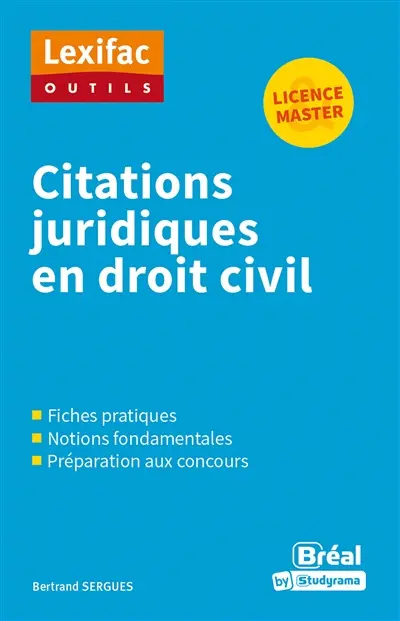 Citations juridiques en droit civil : licence & master