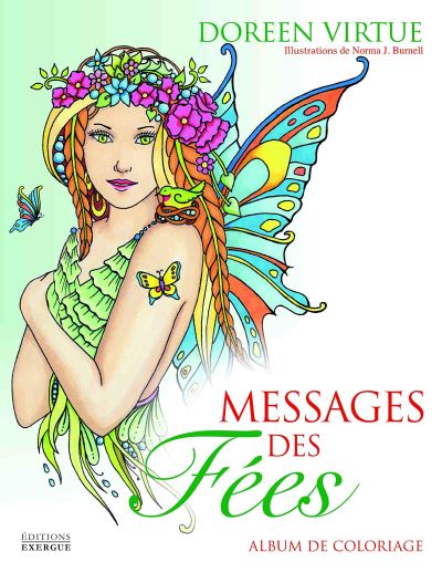 Messages des fées : album de coloriage