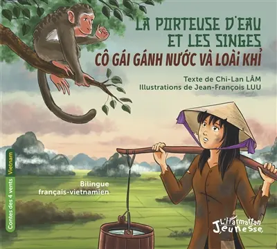 La porteuse d'eau et les singes. Cô gai ganh nu'o'c và loài khi
