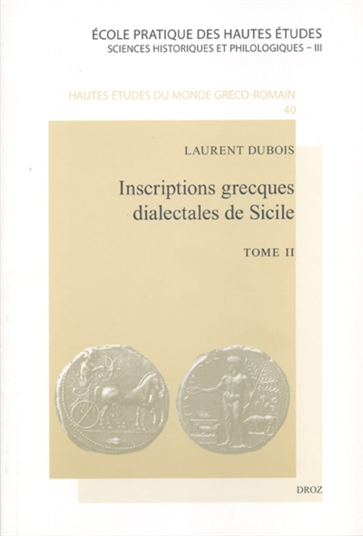 Inscriptions grecques dialectales de Sicile