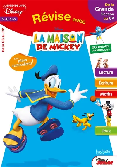 Révise avec La maison de Mickey : de la grande section au CP, 5-6 ans : nouveaux programmes