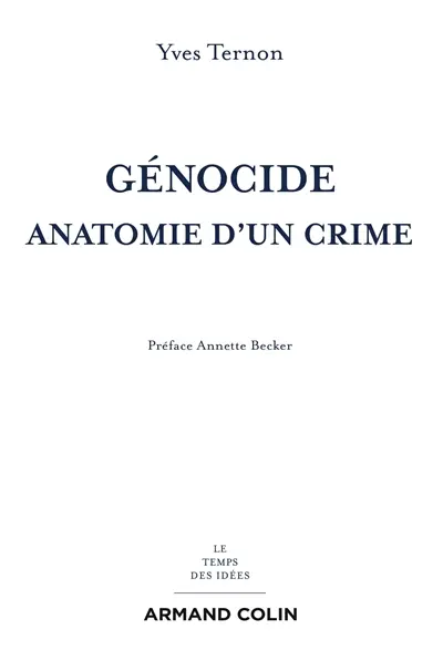 Génocide : anatomie d'un crime