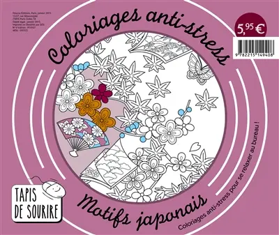 Coloriages anti-stress : motifs japonais