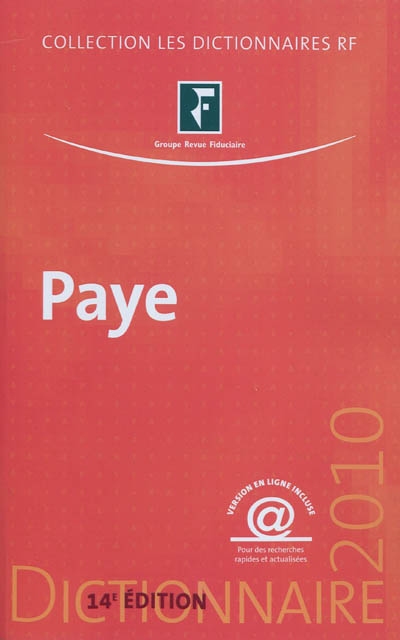 Dictionnaire paye 2010