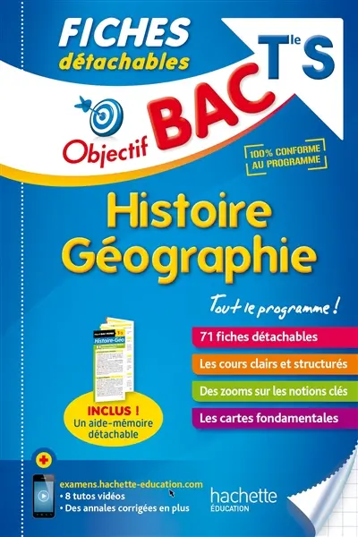 Histoire géographie terminale S : 71 fiches détachables