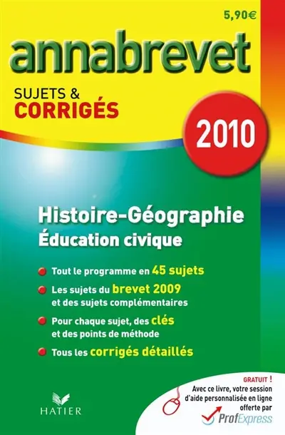 Histoire, géographie, éducation civique
