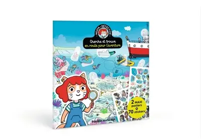 AGATA POSTERS : Aventure : Cherche & trouve - 2 posters et 70 stickers