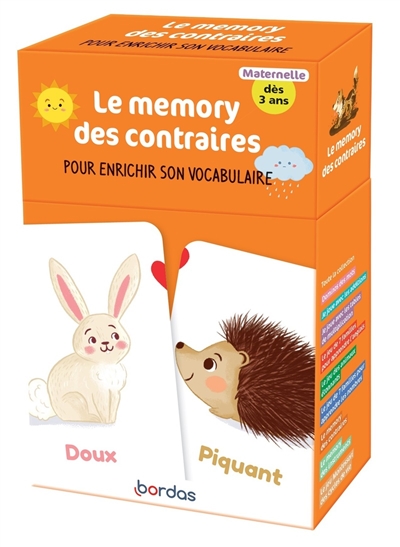 Le memory des contraires : pour enrichir son vocabulaire