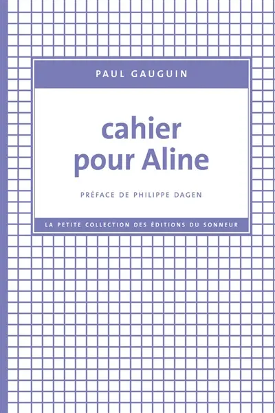 Cahier pour Aline