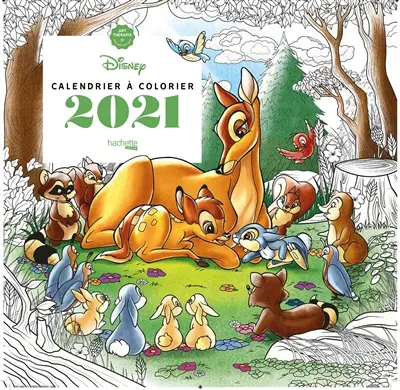 Calendrier à colorier 2021