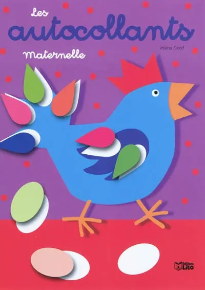 Les autocollants maternelle. Coq