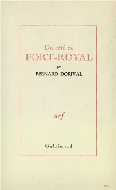Du côté de Port-Royal