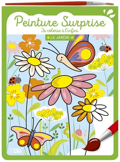 Le jardin : peinture surprise : je colorie à l'infini