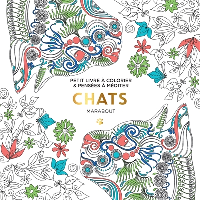 Chats : petit livre à colorier & pensées à méditer