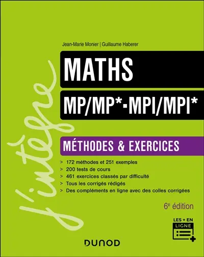 Maths MP, MP*, MPI, MPI* : méthodes & exercices
