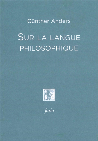 Sur la langue philosophique