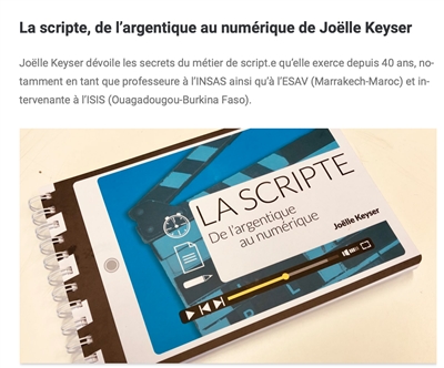 La scripte, De l'argentique...