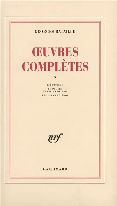 Oeuvres complètes. Vol. 10