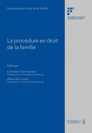 La procédure en droit de la famille