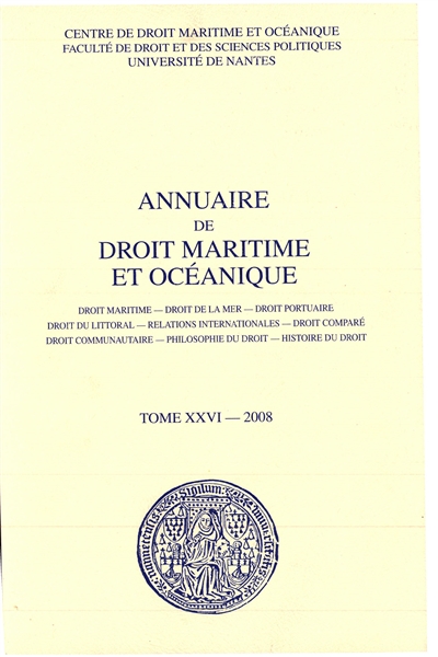 Annuaire de droit maritime...