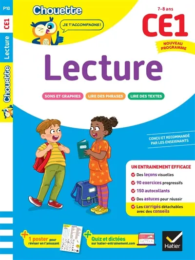 Lecture CE1, 7-8 ans : nouveau programme