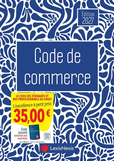 Code de commerce 2027 :...