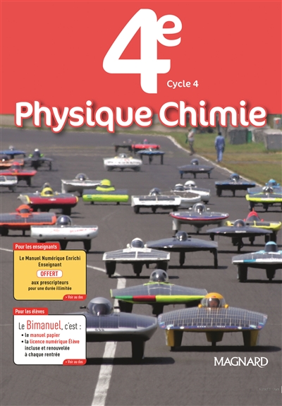 Physique chimie 4e, cycle 4 : bimanuel : programme 2017