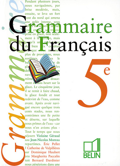 Grammaire du français 5e