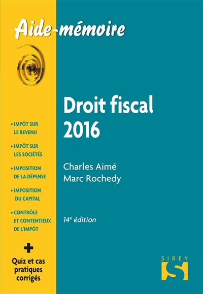Droit fiscal 2016