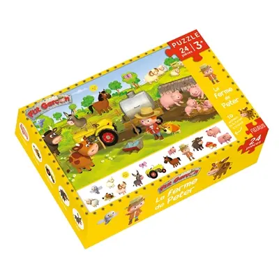 La ferme de Peter : puzzle 24 pièces P'tit garçon
