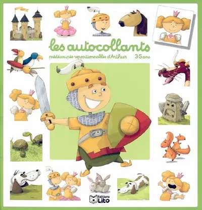 Les autocollants prédécoupés repositionnables d'Arthur : 3-5 ans
