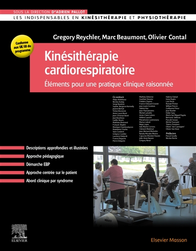 Kinésithérapie cardiorespiratoire : éléments pour une pratique clinique raisonnée : conforme aux UE-UI du programme