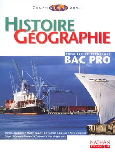 Histoire-géographie, Bac pro : livre de l'élève