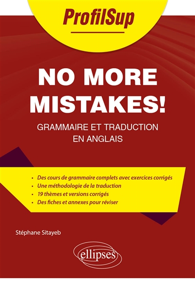 No more mistakes! : grammaire et traduction en anglais