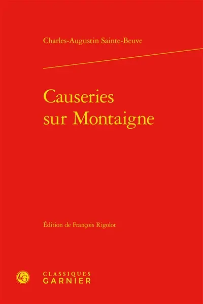 Causeries sur Montaigne