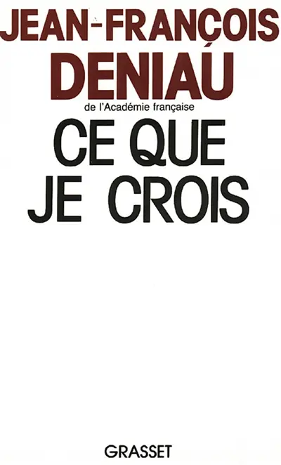 Ce que je crois