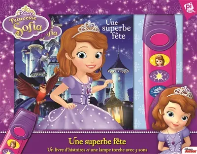 Princesse Sofia. Une soirée parfaite : un livre d'histoire et une lampe torche avec 5 sons