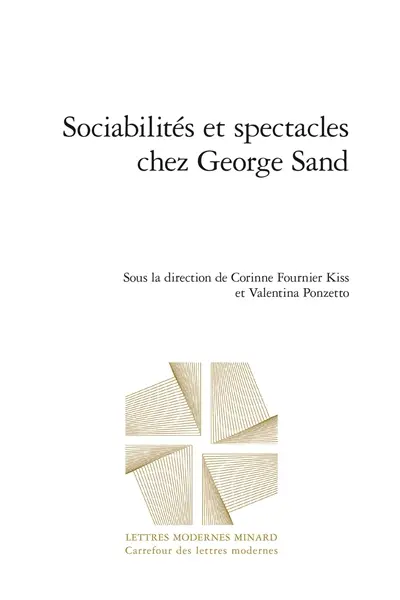Sociabilités et spectacles chez George Sand