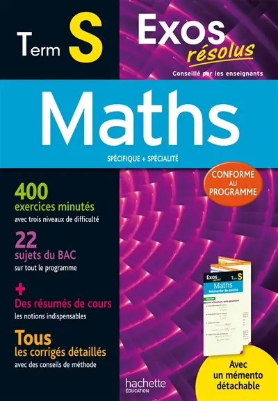 Maths terminale S : spécifique + spécialité