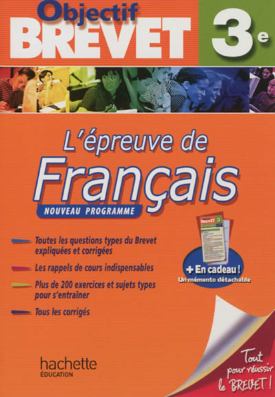 L'épreuve de français, 3e :...