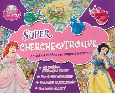 Super cherche et trouve : en set de table avec pages à détacher