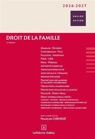 Droit de la famille 2026-2027