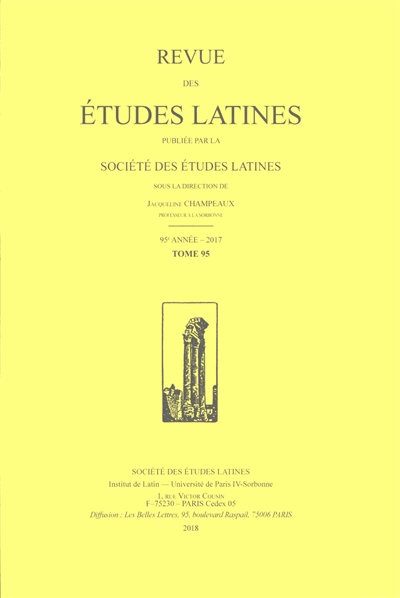 Revue des études latines,...
