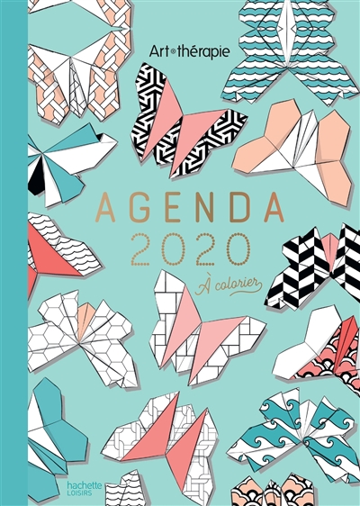 Art-thérapie : agenda 2020 : à colorier