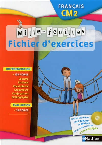 Mille-feuilles, français CM2 : fichier d'exercices
