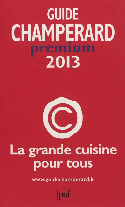 Guide Champérard premium 2013