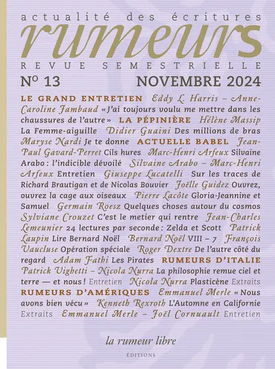 Rumeurs : actualité des écritures, n° 13