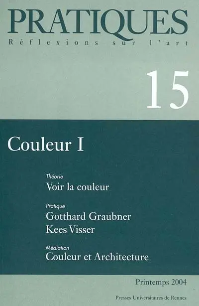 Pratiques, n° 15. Couleurs, 1
