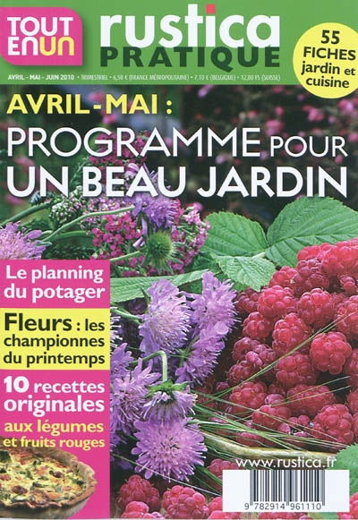 Tout en un Rustica. Avril-mai : programme pour un beau jardin